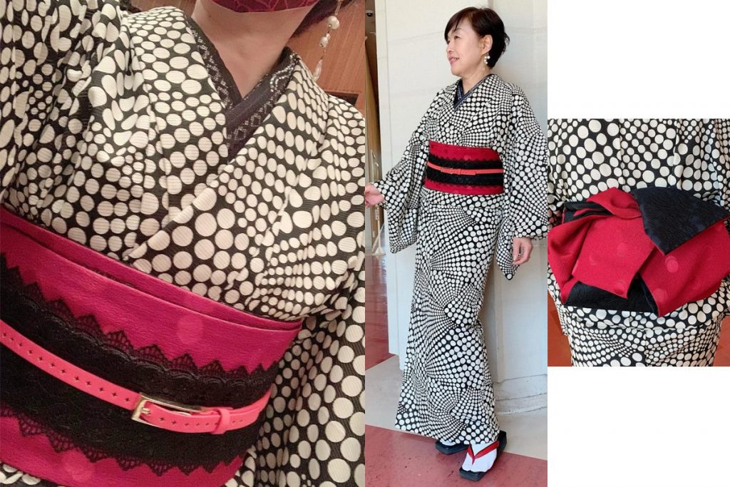 和歌山の着付け教室Yoshiko 7月の着物コーディネート｜和歌山の着付け